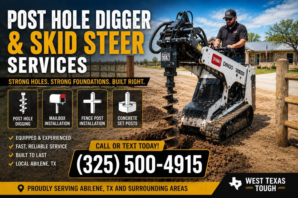 RENT A POST HOLE AUGER