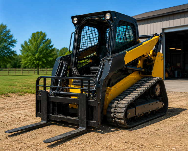 forklift rental moving pavers into backyard in Abilene TX
