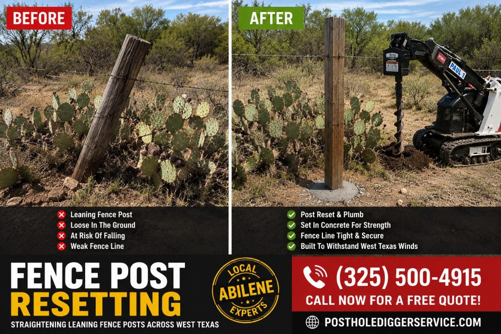 before after fence post resetting prickly pear.jpg