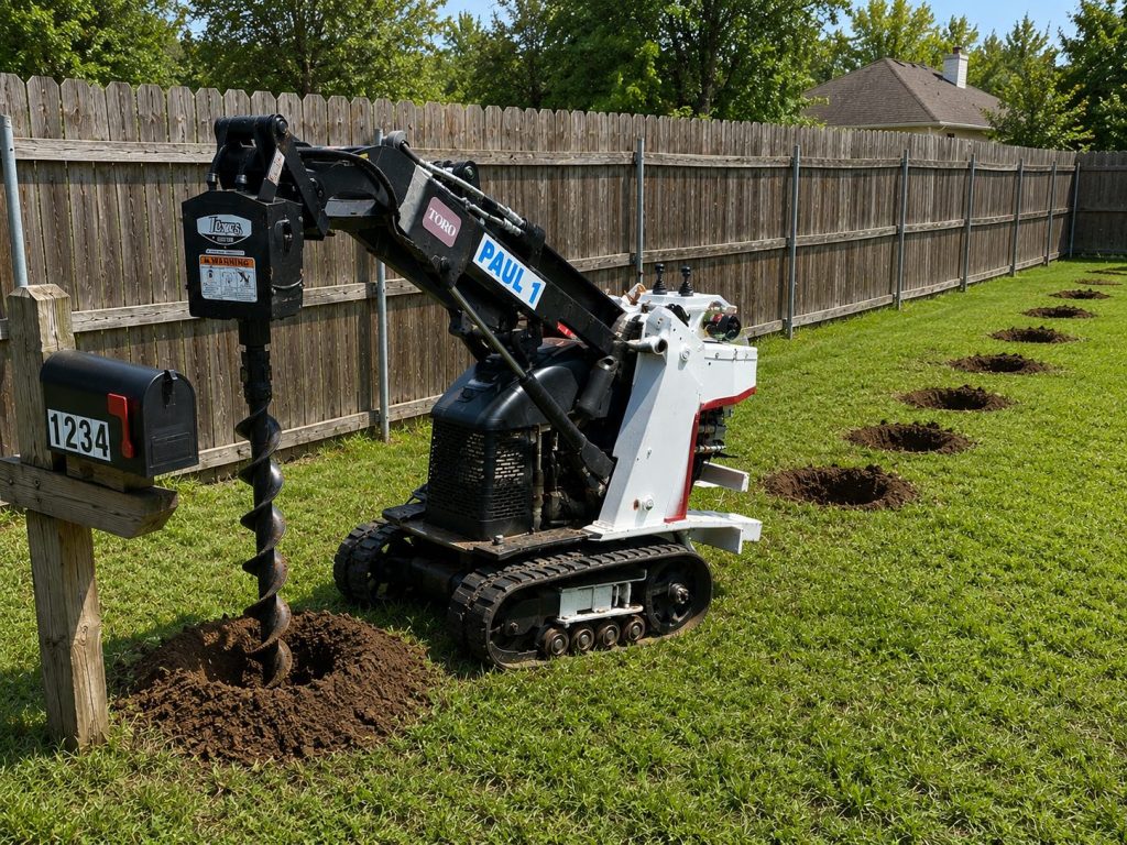 Deck post hole digging service in Abilene TX