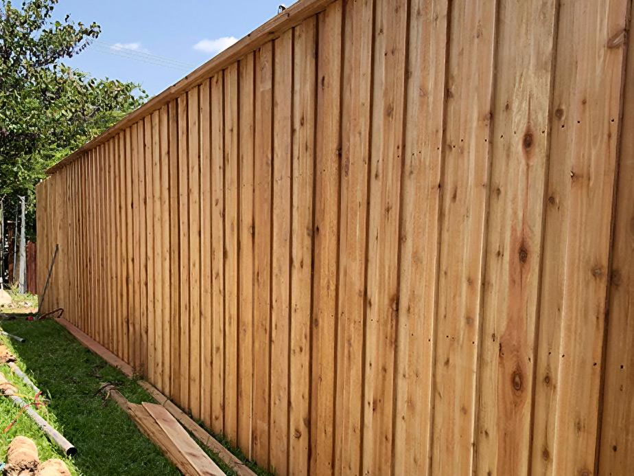 Decorative fence post installation in Abilene TX