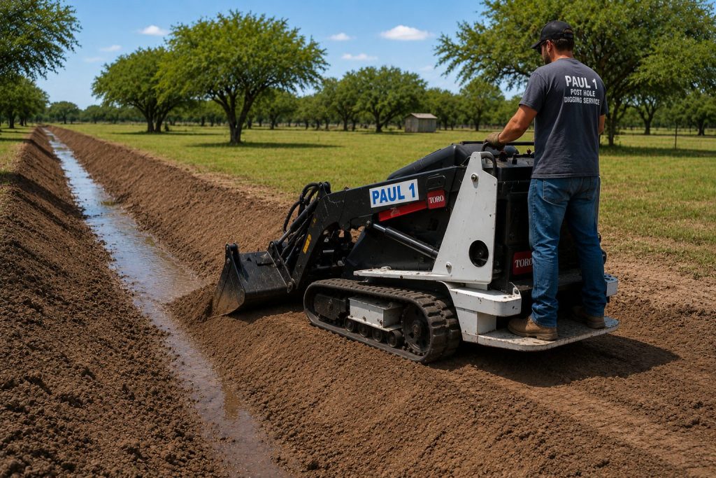 Drainage ditch grading service in Abilene TX