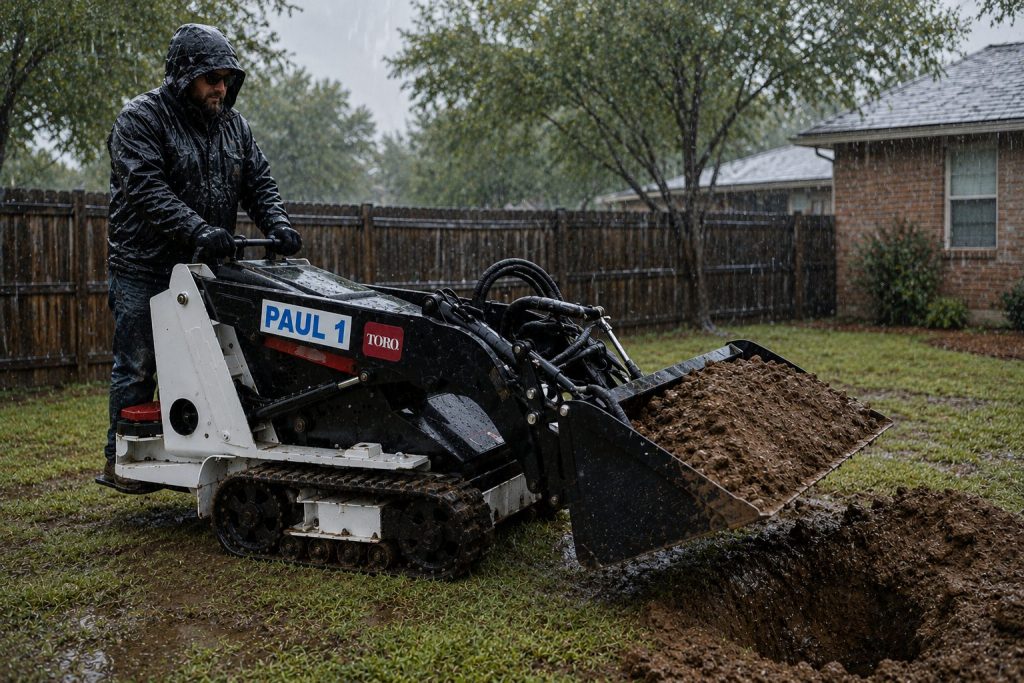 Erosion control grading service in Abilene TX