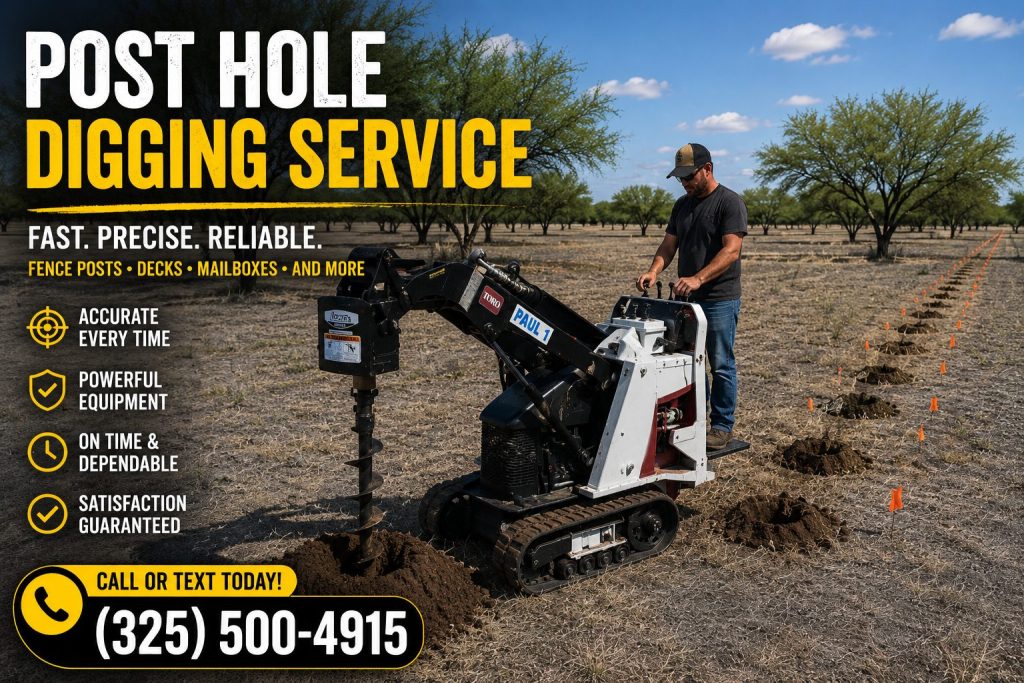 Fence post installation service in Abilene TX