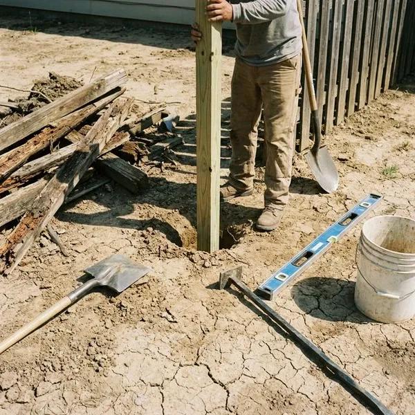 Fence repair and post installation service in Abilene TX