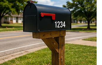 Mailbox post hole digging service in Abilene TX with clean straight hole preparation