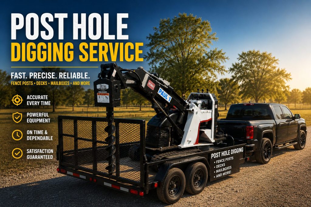 Post hole digger rental service in Abilene TX
