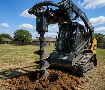 Post hole digging and auger rental service in Abilene TX serving surrounding areas