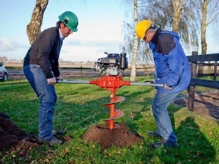 2 man earth auger service drilling post holes in Abilene TX