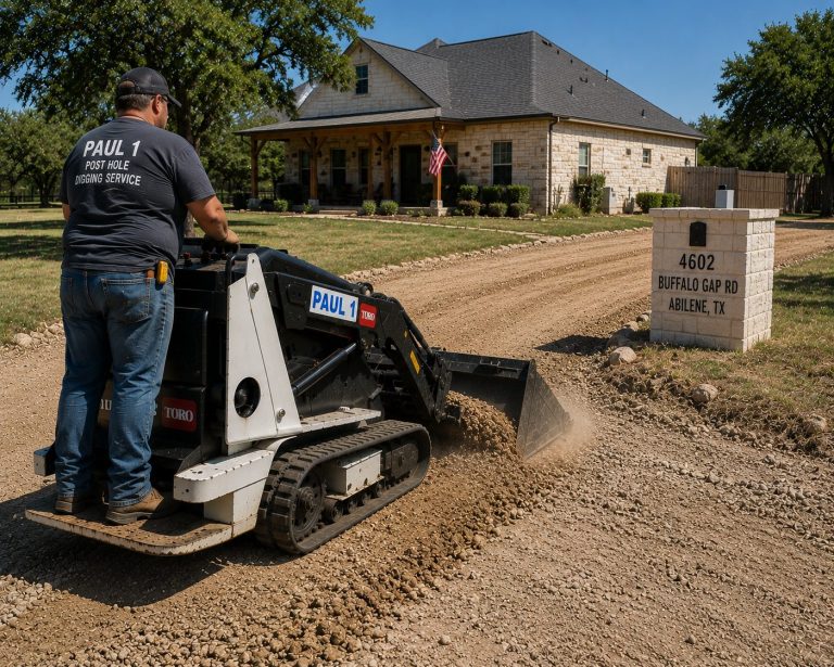 Residential dirt work service in Abilene TX