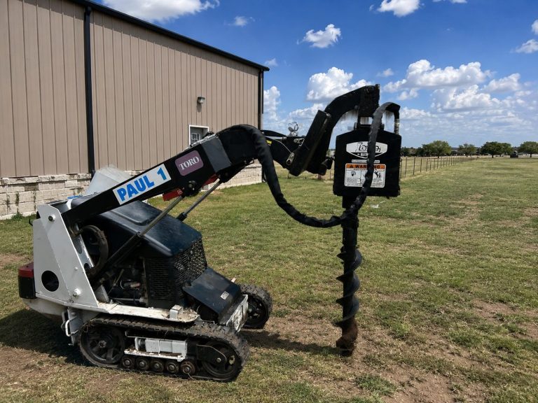 Rocky soil auger drilling service in Abilene TX for difficult caliche ground conditions