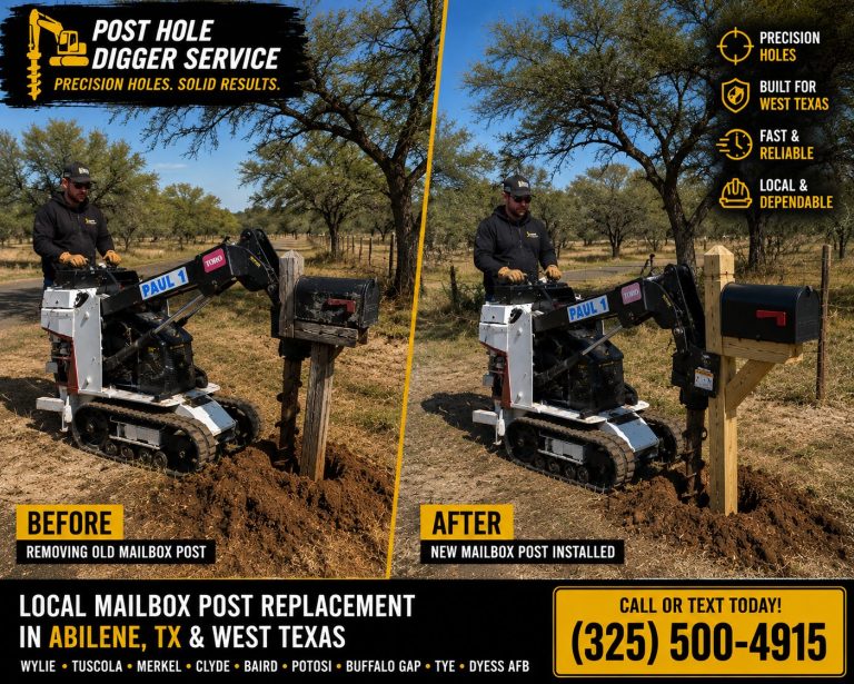 Rural mailbox replacement near Abilene TX