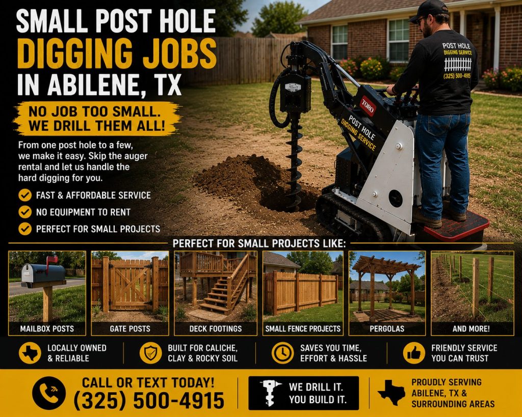 Common auger rental mistakes in Abilene TX