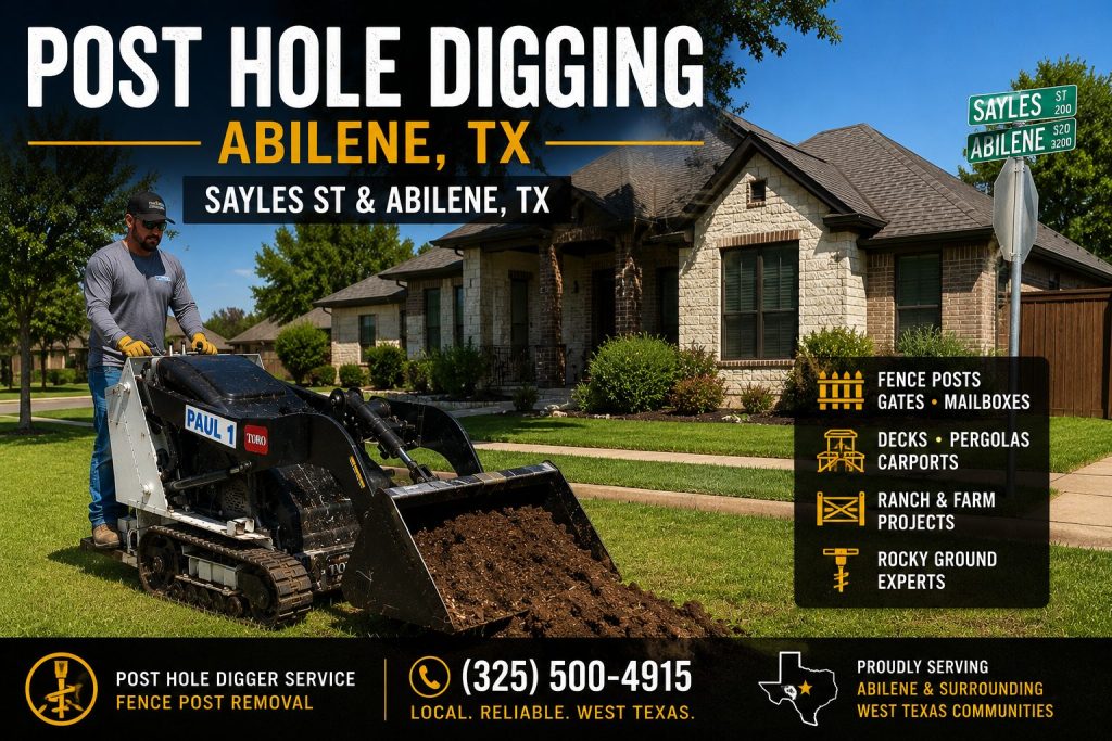Gravel driveway pothole repair service in Abilene Texas